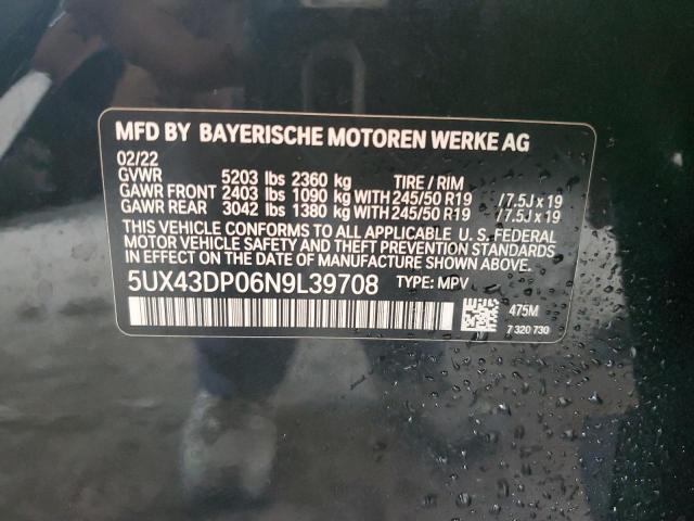 Photo 12 VIN: 5UX43DP06N9L39708 - BMW X3 SDRIVE3 