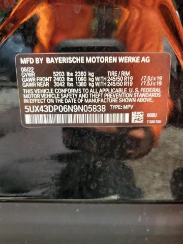 Photo 13 VIN: 5UX43DP06N9N05838 - BMW X3 SDRIVE3 