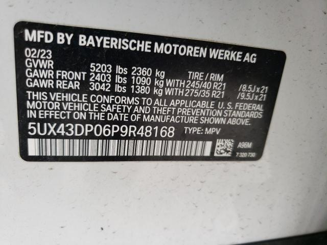 Photo 12 VIN: 5UX43DP06P9R48168 - BMW X3 