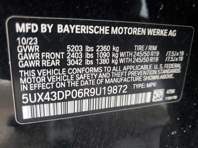 Photo 12 VIN: 5UX43DP06R9U19872 - BMW X3 SDRIVE3 