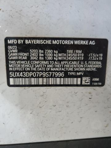 Photo 11 VIN: 5UX43DP07P9S77996 - BMW X3 