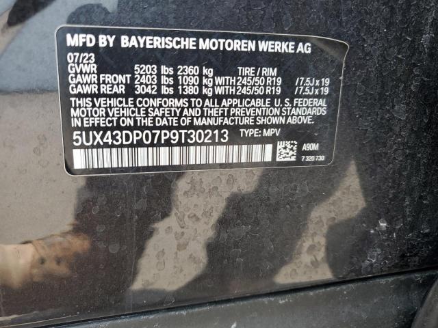 Photo 12 VIN: 5UX43DP07P9T30213 - BMW X3 