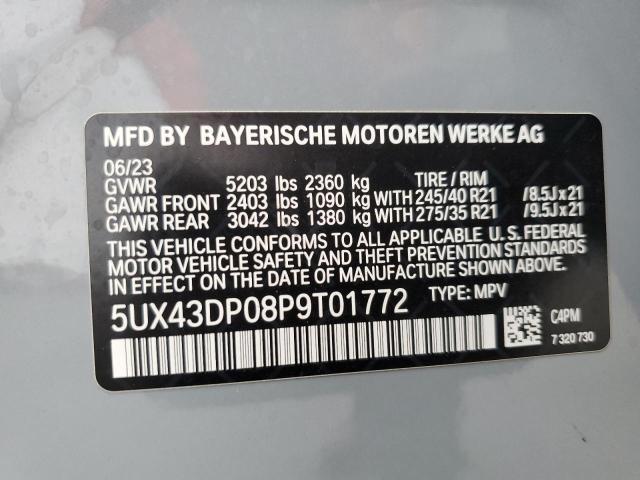 Photo 12 VIN: 5UX43DP08P9T01772 - BMW X3 