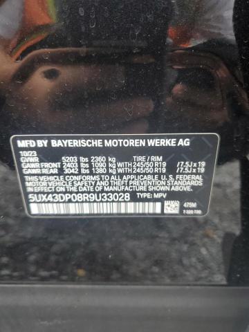 Photo 12 VIN: 5UX43DP08R9U33028 - BMW X3 SDRIVE3 