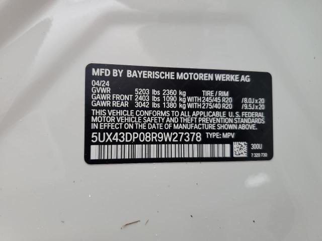 Photo 13 VIN: 5UX43DP08R9W27378 - BMW X3 SDRIVE3 