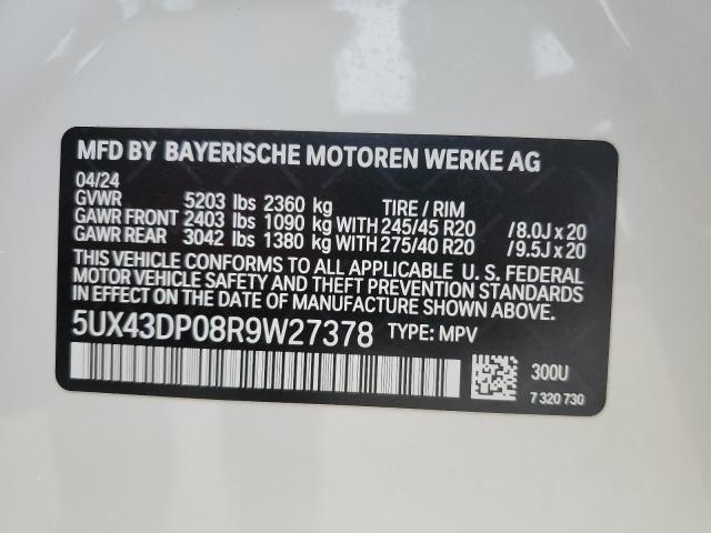 Photo 12 VIN: 5UX43DP08R9W27378 - BMW X3 SDRIVE3 