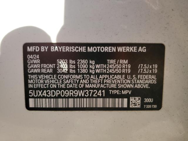 Photo 12 VIN: 5UX43DP09R9W37241 - BMW X3 SDRIVE3 