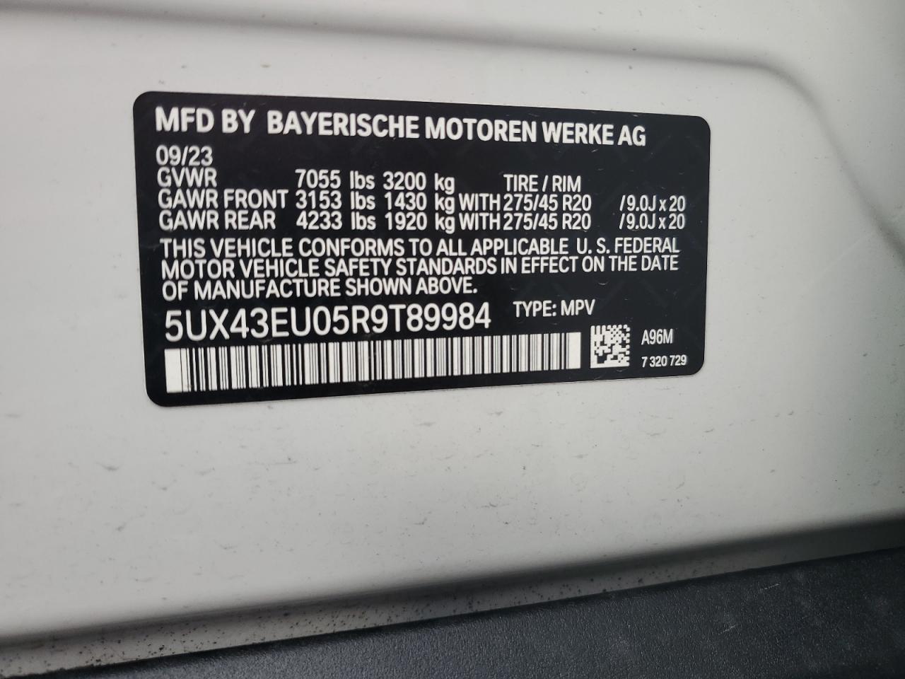 Photo 12 VIN: 5UX43EU05R9T89984 - BMW X5 