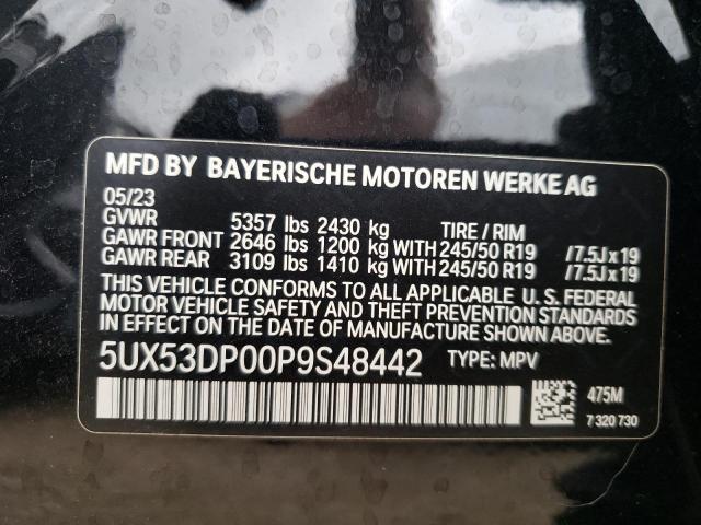 Photo 11 VIN: 5UX53DP00P9S48442 - BMW X3 XDRIVE3 