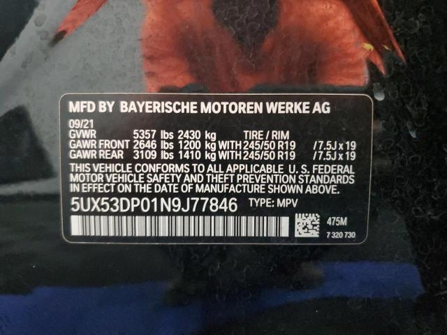 Photo 12 VIN: 5UX53DP01N9J77846 - BMW X3 XDRIVE3 