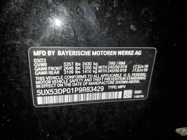 Photo 12 VIN: 5UX53DP01P9R83429 - BMW X3 