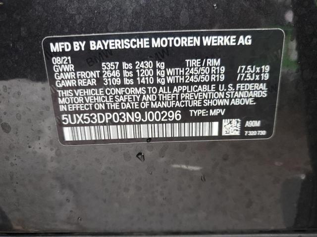 Photo 12 VIN: 5UX53DP03N9J00296 - BMW X3 XDRIVE3 