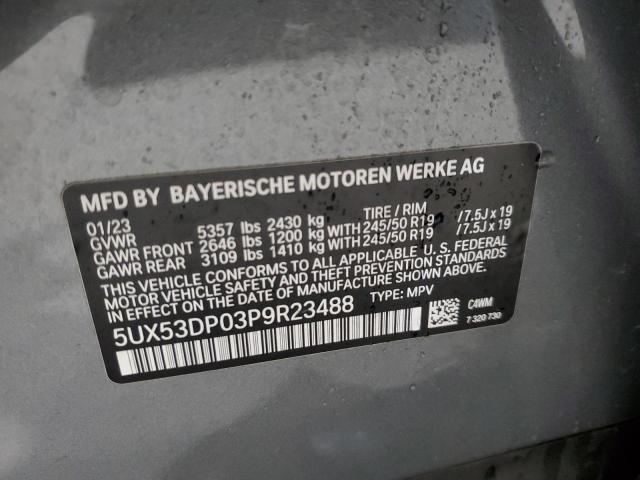 Photo 11 VIN: 5UX53DP03P9R23488 - BMW X3 