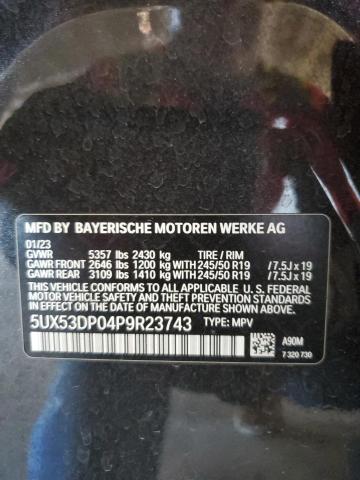 Photo 12 VIN: 5UX53DP04P9R23743 - BMW X3 