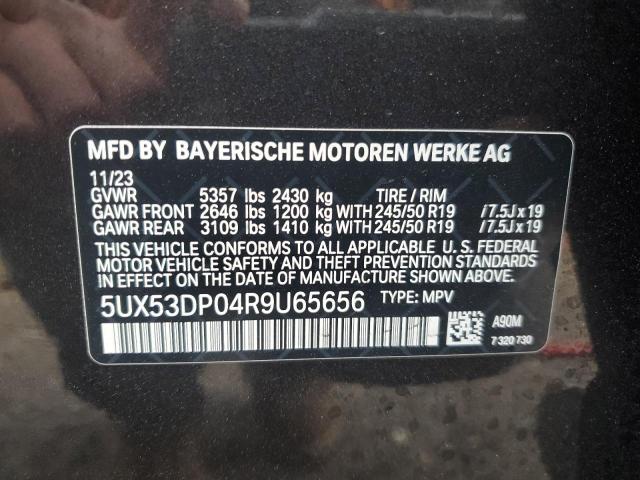 Photo 11 VIN: 5UX53DP04R9U65656 - BMW X3 