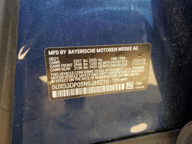 Photo 13 VIN: 5UX53DP05N9J15270 - BMW X3 