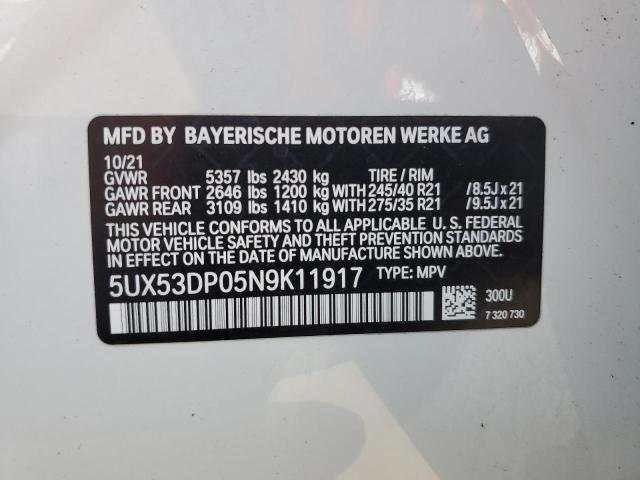 Photo 13 VIN: 5UX53DP05N9K11917 - BMW X3 XDRIVE3 