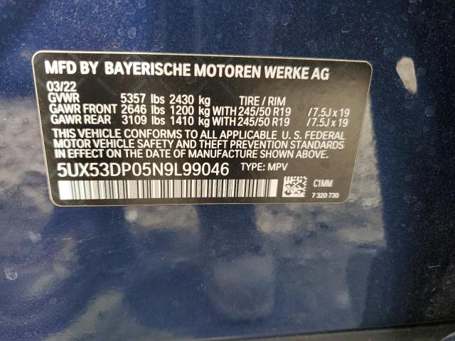 Photo 12 VIN: 5UX53DP05N9L99046 - BMW X3 XDRIVE3 