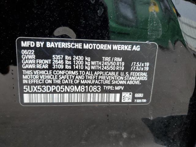 Photo 12 VIN: 5UX53DP05N9M81083 - BMW X3 XDRIVE3 