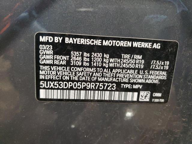 Photo 11 VIN: 5UX53DP05P9R75723 - BMW X3 