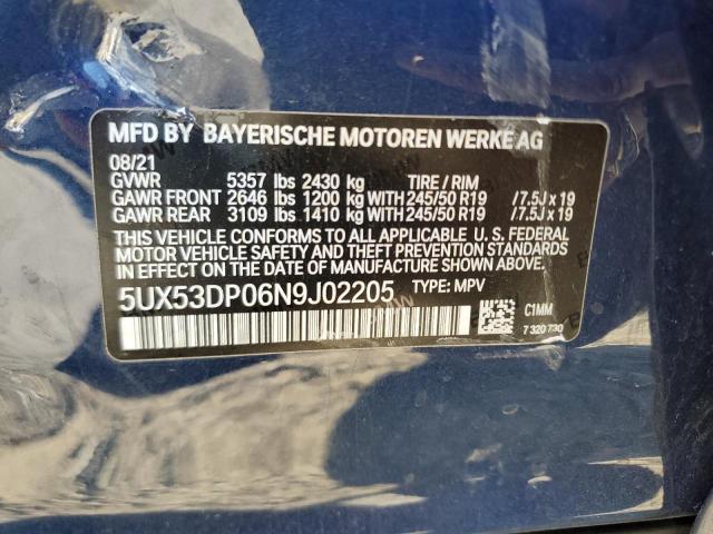 Photo 12 VIN: 5UX53DP06N9J02205 - BMW X3 XDRIVE3 