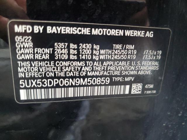 Photo 12 VIN: 5UX53DP06N9M50859 - BMW X3 XDRIVE3 