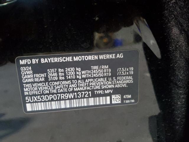 Photo 12 VIN: 5UX53DP07R9W13721 - BMW X3 XDRIVE3 