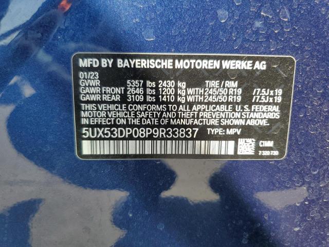 Photo 13 VIN: 5UX53DP08P9R33837 - BMW X3 XDRIVE3 