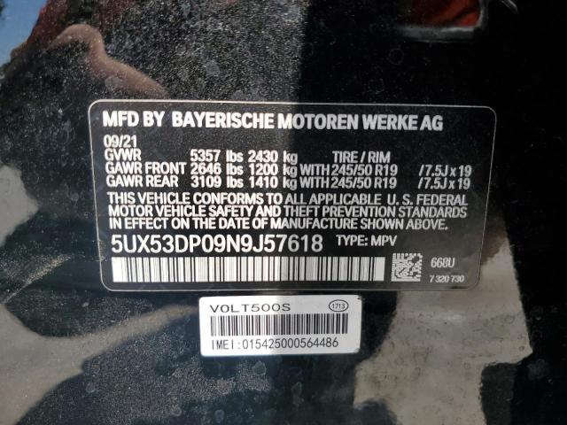 Photo 12 VIN: 5UX53DP09N9J57618 - BMW X3 XDRIVE3 