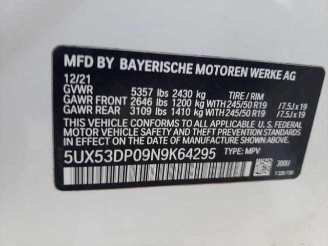 Photo 11 VIN: 5UX53DP09N9K64295 - BMW X3 