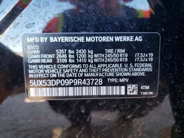 Photo 12 VIN: 5UX53DP09P9R43728 - BMW X3 XDRIVE3 