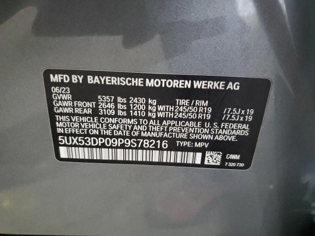 Photo 12 VIN: 5UX53DP09P9S78216 - BMW X3 XDRIVE3 