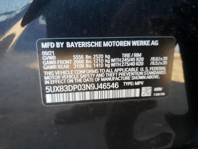 Photo 12 VIN: 5UX83DP03N9J46546 - BMW X3 M40I 