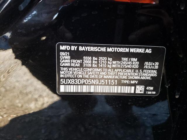 Photo 11 VIN: 5UX83DP05N9J51151 - BMW X3 M40I 