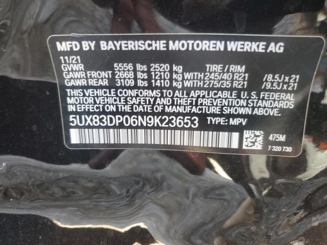 Photo 12 VIN: 5UX83DP06N9K23653 - BMW X3 M40I 