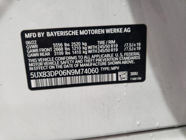 Photo 11 VIN: 5UX83DP06N9M74060 - BMW X3 M40I 