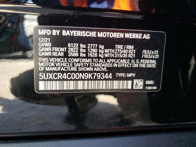 Photo 9 VIN: 5UXCR4C00N9K79344 - BMW X5 SDRIVE 