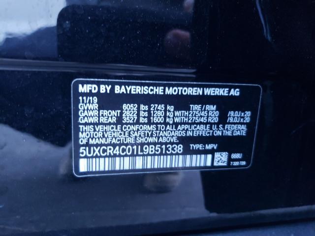 Photo 9 VIN: 5UXCR4C01L9B51338 - BMW X5 SDRIVE 