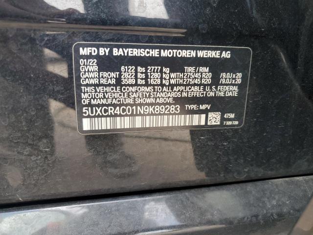 Photo 12 VIN: 5UXCR4C01N9K89283 - BMW X5 SDRIVE 