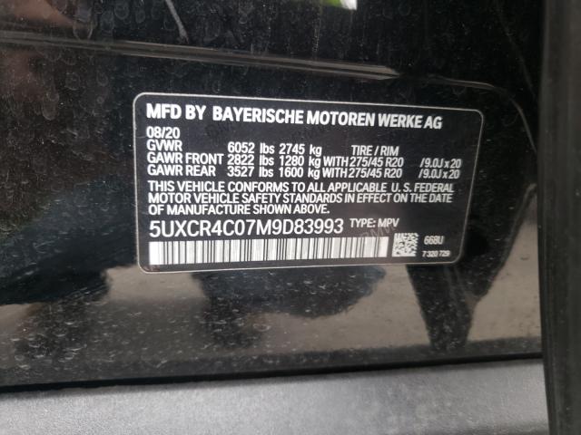 Photo 9 VIN: 5UXCR4C07M9D83993 - BMW X5 SDRIVE 