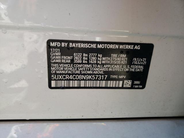 Photo 9 VIN: 5UXCR4C08N9K57317 - BMW X5 SDRIVE 