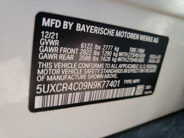 Photo 12 VIN: 5UXCR4C09N9K77401 - BMW X5 SDRIVE 