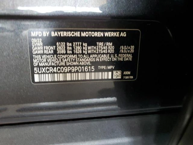 Photo 12 VIN: 5UXCR4C09P9P01615 - BMW X5 SDRIVE 