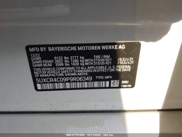 Photo 8 VIN: 5UXCR4C09P9R06349 - BMW X5 