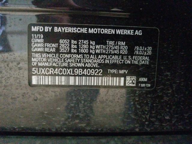 Photo 9 VIN: 5UXCR4C0XL9B40922 - BMW X5 SDRIVE 