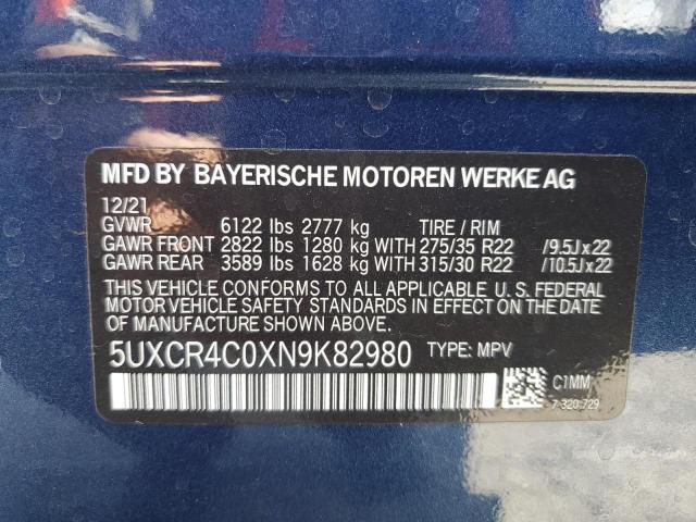 Photo 13 VIN: 5UXCR4C0XN9K82980 - BMW X5 SDRIVE 