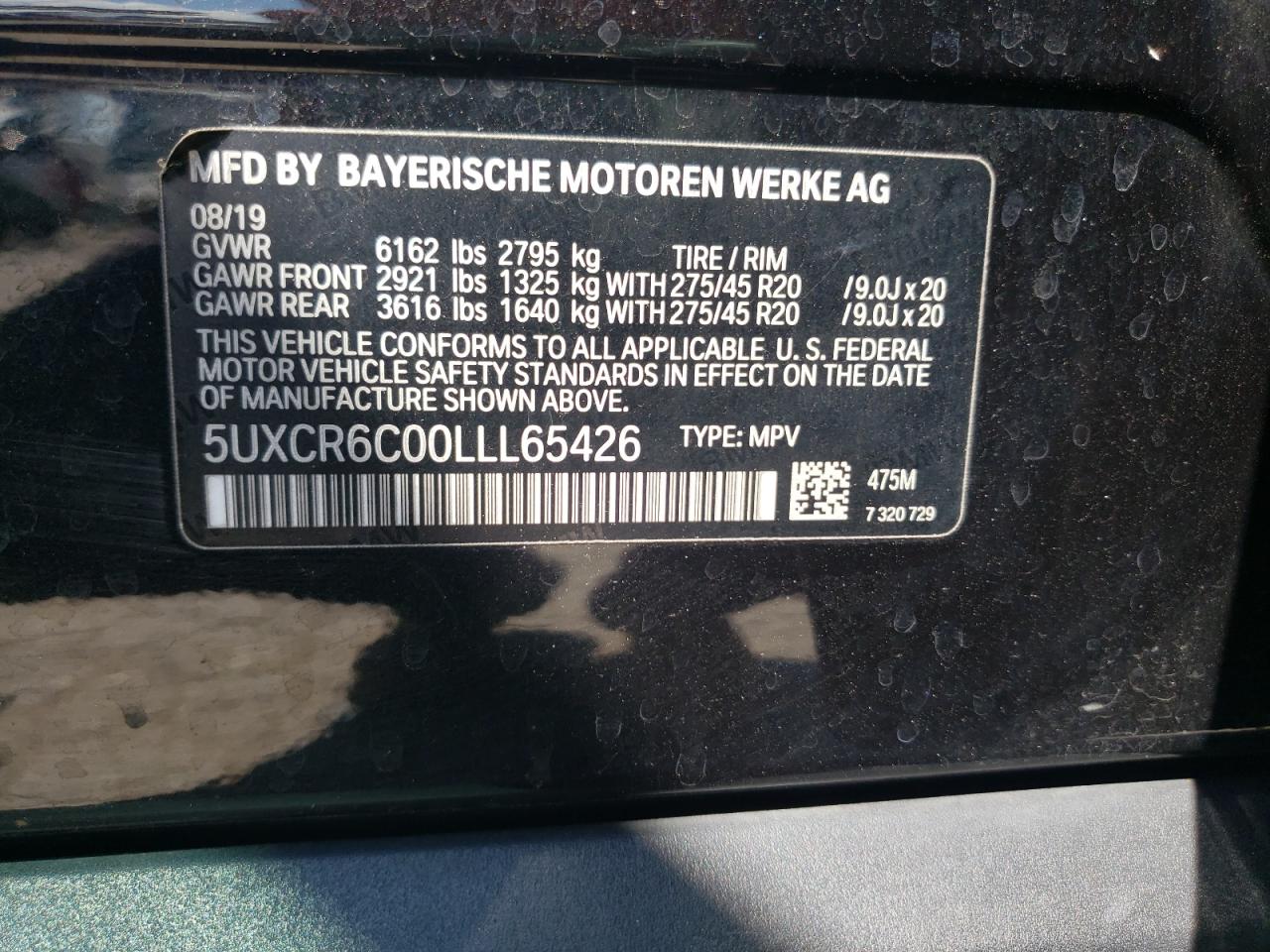 Photo 12 VIN: 5UXCR6C00LLL65426 - BMW X5 