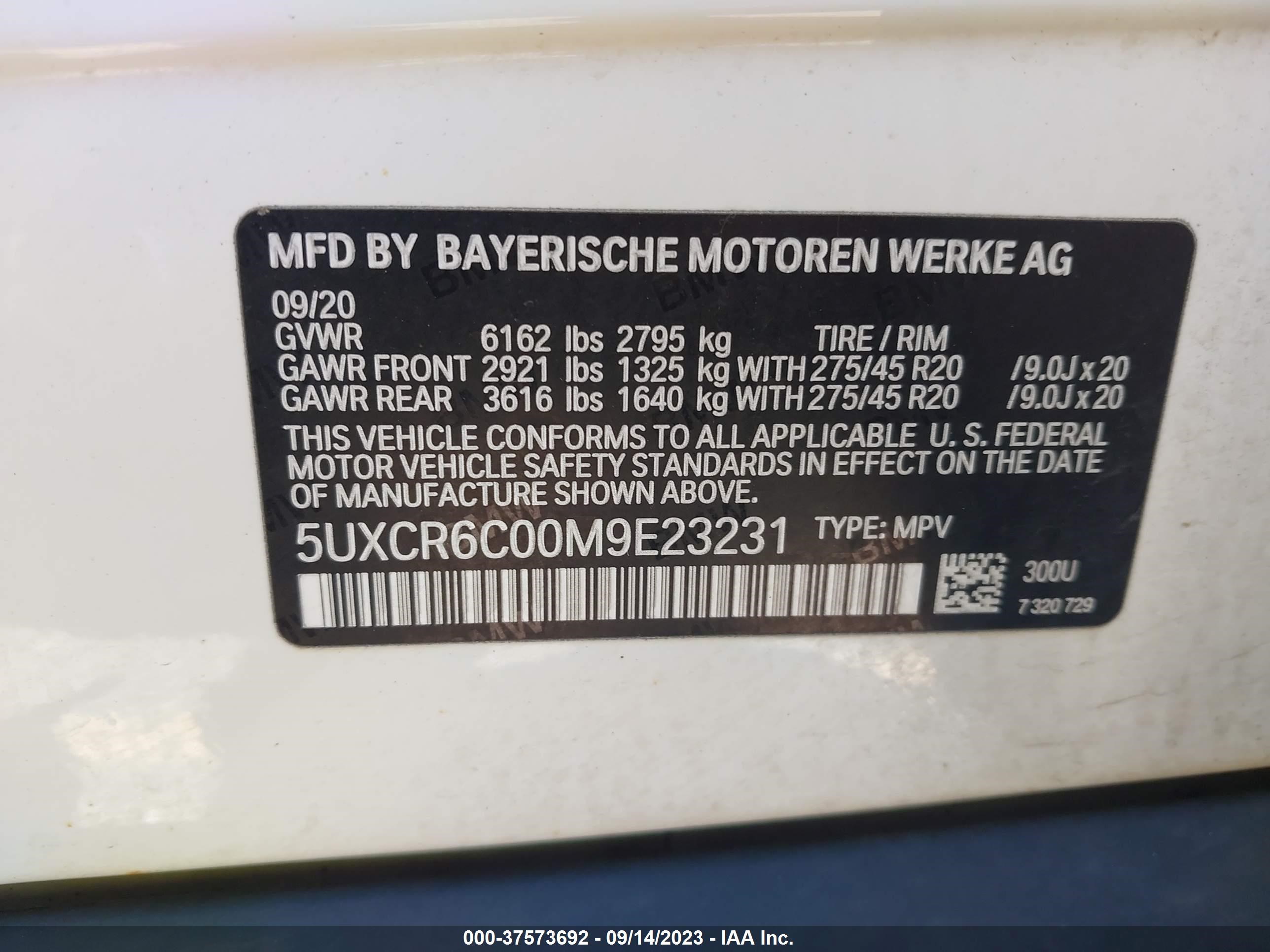 Photo 8 VIN: 5UXCR6C00M9E23231 - BMW X5 