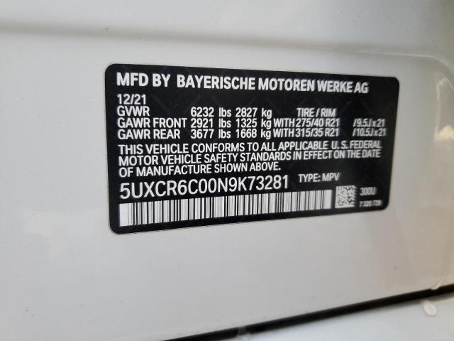 Photo 12 VIN: 5UXCR6C00N9K73281 - BMW X5 XDRIVE4 