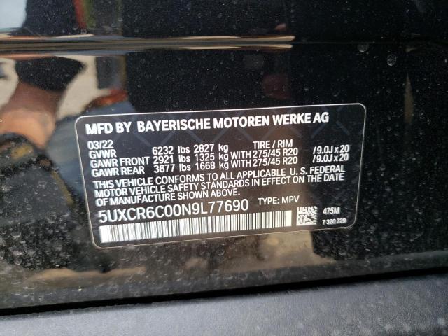 Photo 9 VIN: 5UXCR6C00N9L77690 - BMW X5 XDRIVE4 